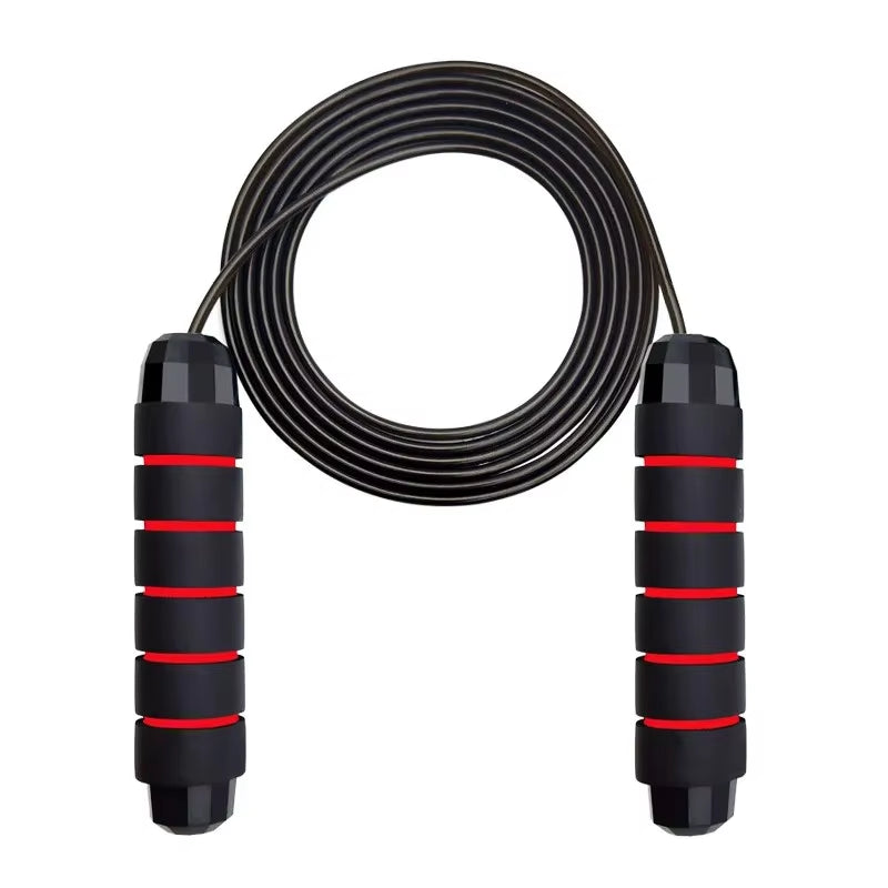 Adjustable Tangle-Free Speed Jump Rope with Ball Bearings and Foam Handles for Home Fitness and Body Slimming Workouts