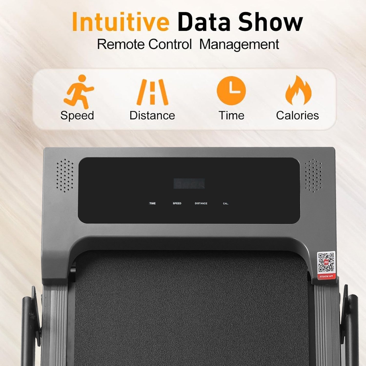 Treadmill with Incline, Remote Control, and Holder - 12 km/h Walking Pad