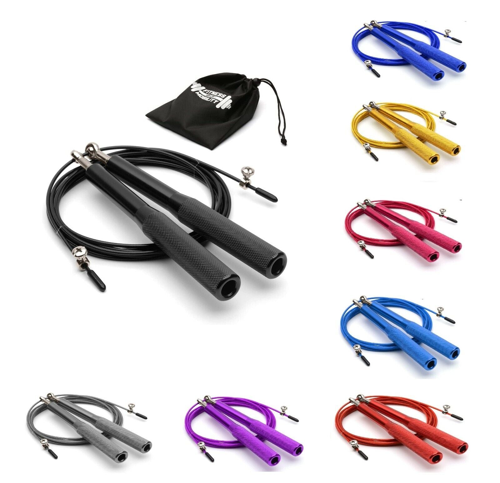 Adjustable Sports Skipping Rope Adult Boxing Fitness Cardio Speed Jump Exercise