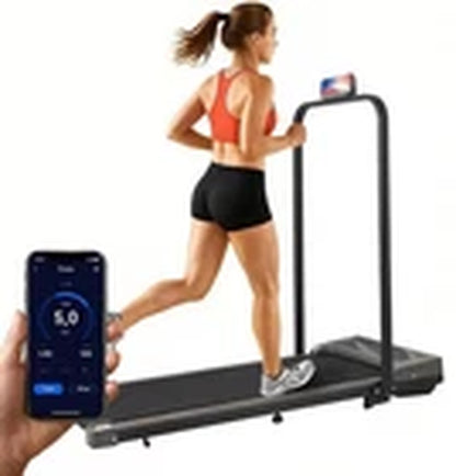 Treadmill with Incline, Remote Control, and Holder - 12 km/h Walking Pad