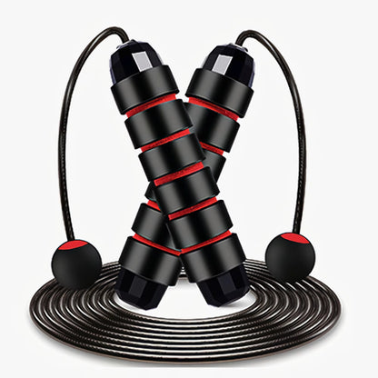 Adjustable Tangle-Free Speed Jump Rope with Ball Bearings and Foam Handles for Home Fitness and Body Slimming Workouts