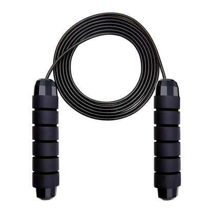 Adjustable Tangle-Free Speed Jump Rope with Ball Bearings and Foam Handles for Home Fitness and Body Slimming Workouts