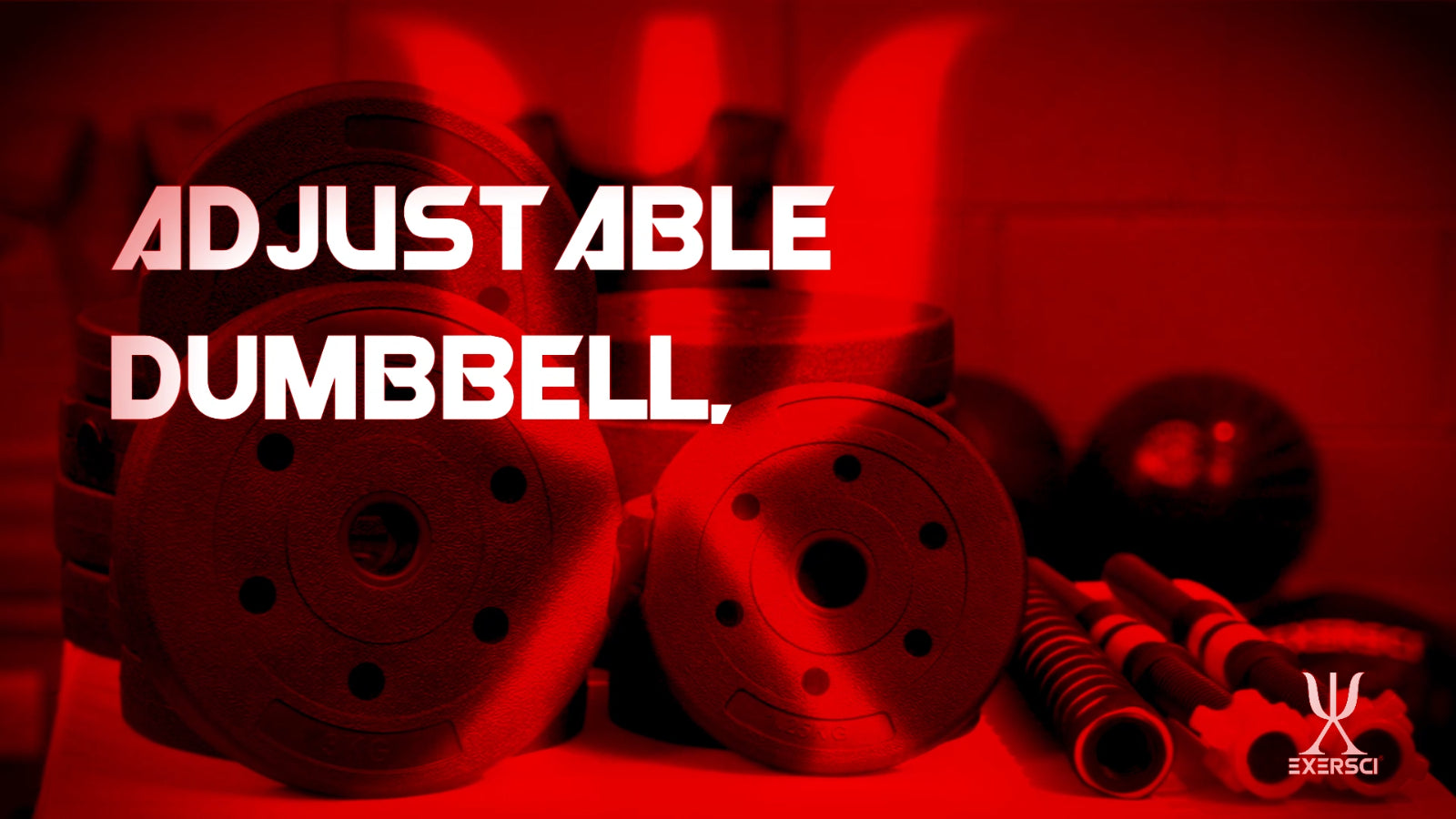 Exersci Adjustable Dumbbell Barbell Weights Set 20-40Kg with Kettlebell Option